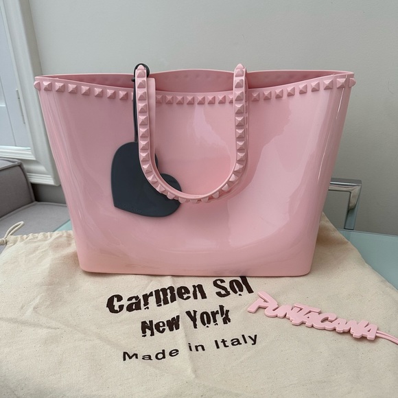 Carmen Sol New York Pink Tote - Picture 1 of 4